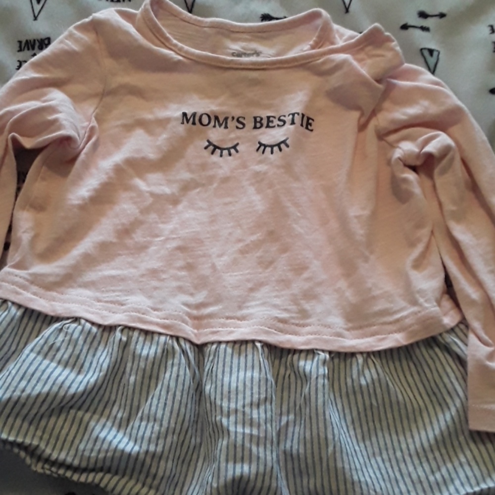 Pink layered top